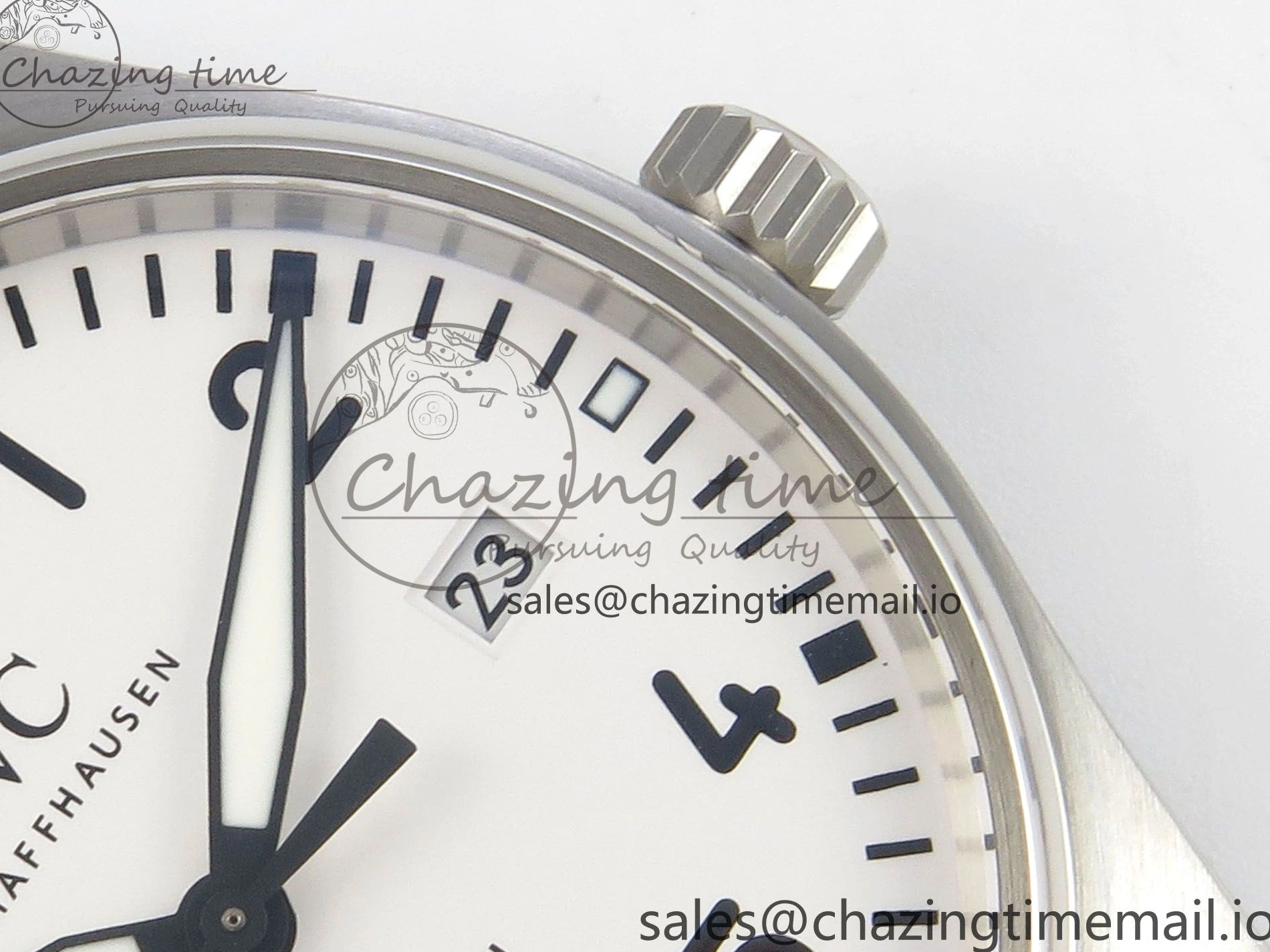 MIROTIME 0320 SunProtective Pilot Mark XX BLSF SS 1:1 Best Edition White Dial on Black Rubber Strap MIYOTA 6995